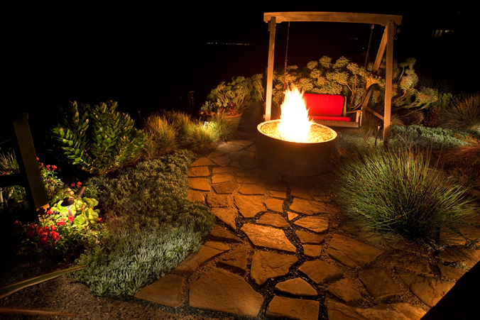 Fire Pit at Night